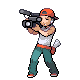 Cameraman trainer sprite from Pokémon Diamond and Pearl.