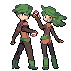 Double Team trainer sprite from Pokémon Diamond and Pearl.