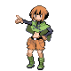 Leader Gardenia trainer sprite from Pokémon Diamond and Pearl.
