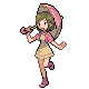 Parasol Lady trainer sprite from Pokémon Diamond and Pearl.