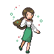 Pokémon Trainer Cheryl trainer sprite from Pokémon Diamond and Pearl.