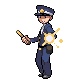 Policeman trainer sprite from Pokémon Diamond and Pearl.