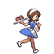 Waitress trainer sprite from Pokémon Diamond and Pearl.