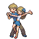 Young Couple trainer sprite from Pokémon Diamond and Pearl.