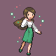 Aroma Lady battle sprite from Pokémon Platinum