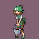 Breeder Female battle sprite from Pokémon Platinum