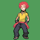 Elite Four Flint battle sprite from Pokémon Platinum