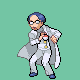 Scientist battle sprite from Pokémon Platinum